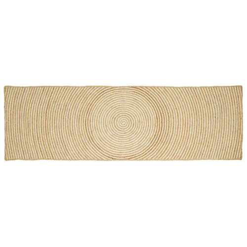 vidaXL Områdesmattor Vit 80 x 200 cm Jute