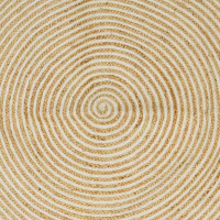 Produktbild för Områdesmattor Vit 80 x 200 cm Jute