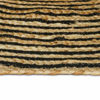 Produktbild för Områdesmattor Svart 80 x 150 cm Jute