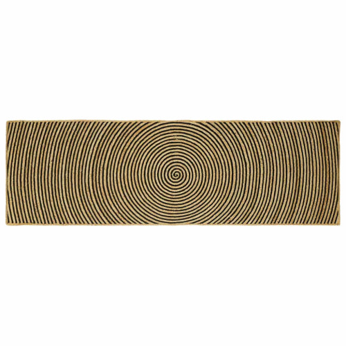vidaXL Områdesmattor Svart 80 x 250 cm Jute
