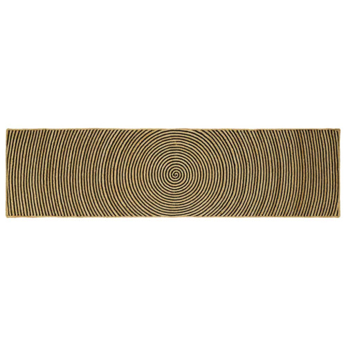 vidaXL Områdesmattor Svart 80 x 300 cm Jute