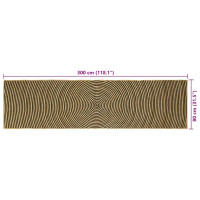 Produktbild för Områdesmattor Svart 80 x 300 cm Jute