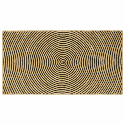 vidaXL Områdesmattor Svart 100 x 200 cm Jute