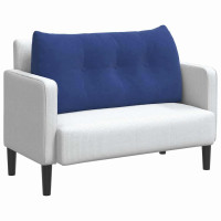Produktbild för Ryggkudde Polisblå 100 x 24 x 50 cm Sammet