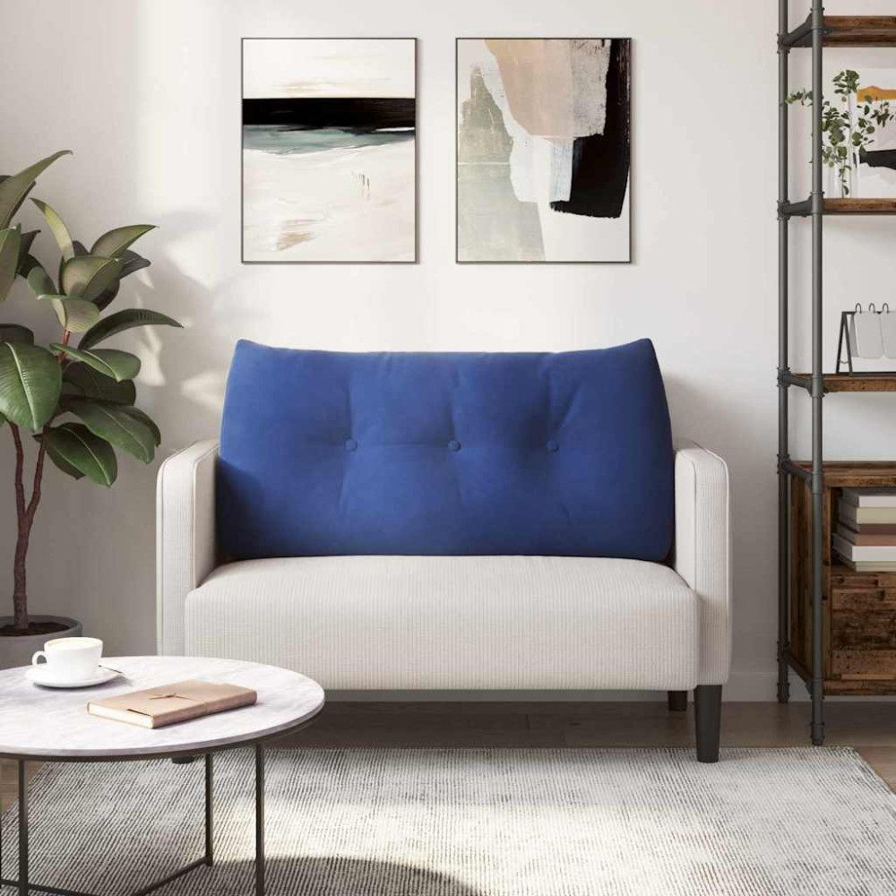 Produktbild för Ryggkudde Polisblå 100 x 24 x 50 cm Sammet