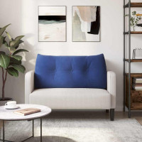 Produktbild för Ryggkudde Polisblå 100 x 24 x 50 cm Sammet