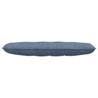 Produktbild för Ryggkudde Blå 140 x 50 cm Kordread tyg
