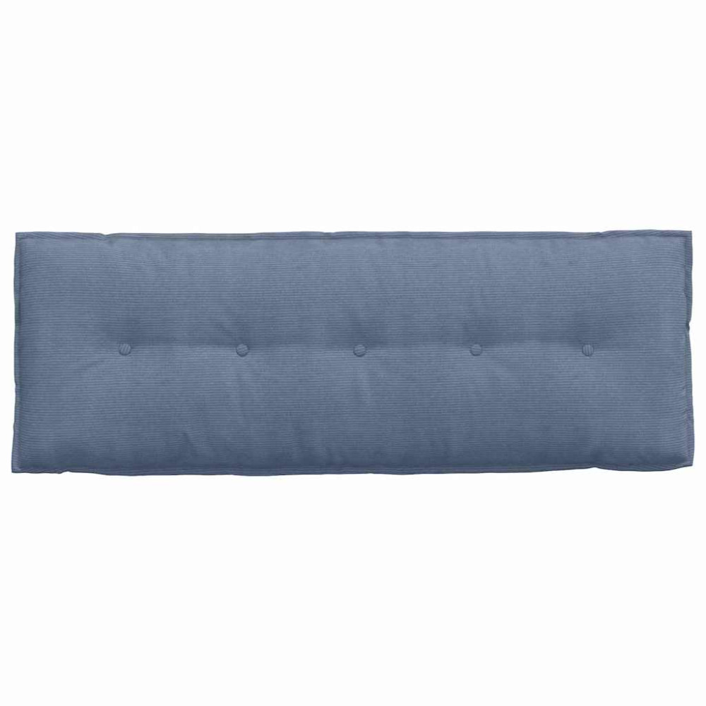 Produktbild för Ryggkudde Blå 140 x 50 cm Kordread tyg