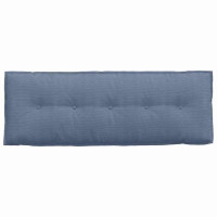 Produktbild för Ryggkudde Blå 140 x 50 cm Kordread tyg