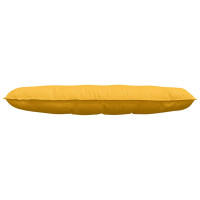 Produktbild för Ryggkudde Ljusgul 140 x 50 cm Kordread tyg