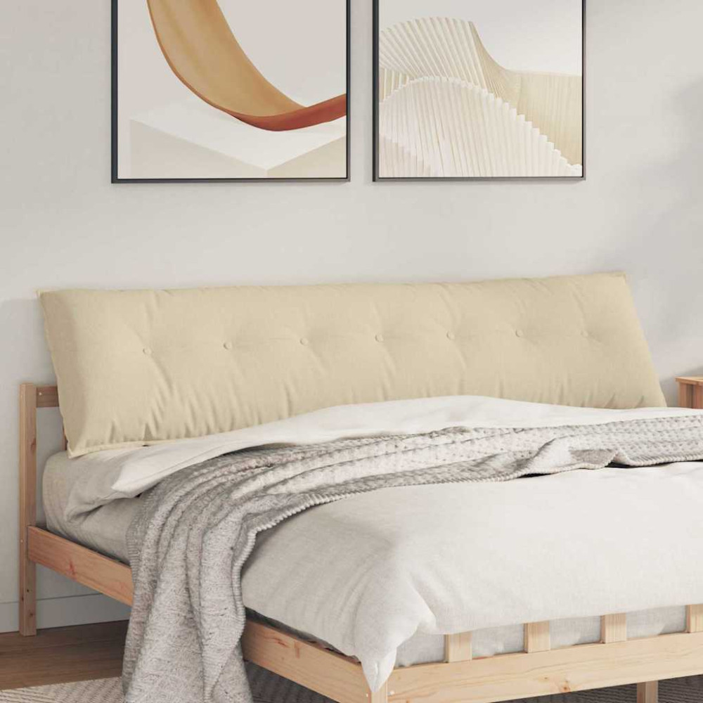 Produktbild för Ryggkudde Kräm 200 x 19 x 50 cm tyg