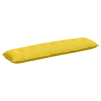 Produktbild för Ryggkudde Ljusgul 200 x 19 x 50 cm tyg