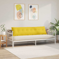 Produktbild för Ryggkudde Ljusgul 200 x 19 x 50 cm tyg
