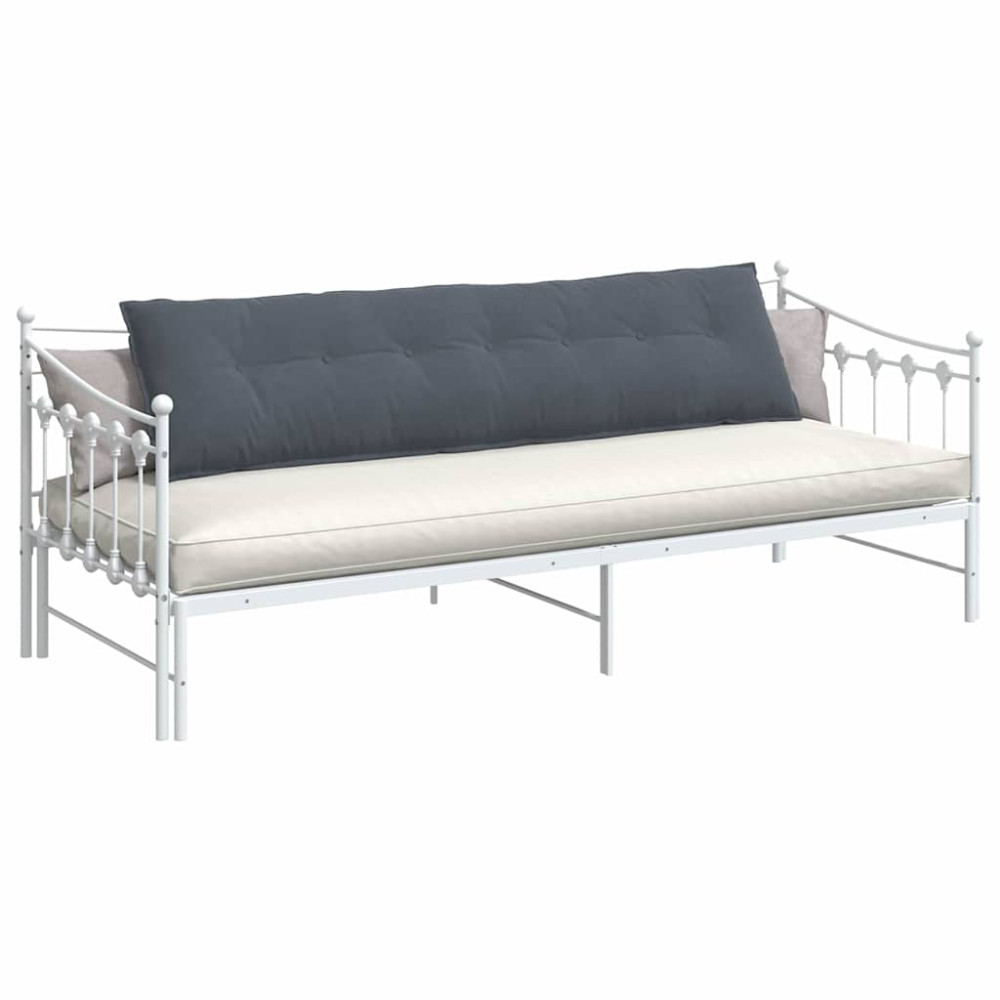 Produktbild för Ryggkudde Mörkgrå 200 x 50 cm Kordread tyg