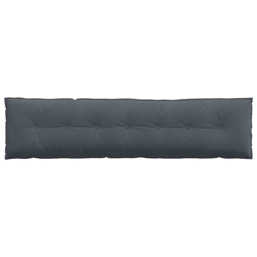 Produktbild för Ryggkudde Mörkgrå 200 x 50 cm Kordread tyg