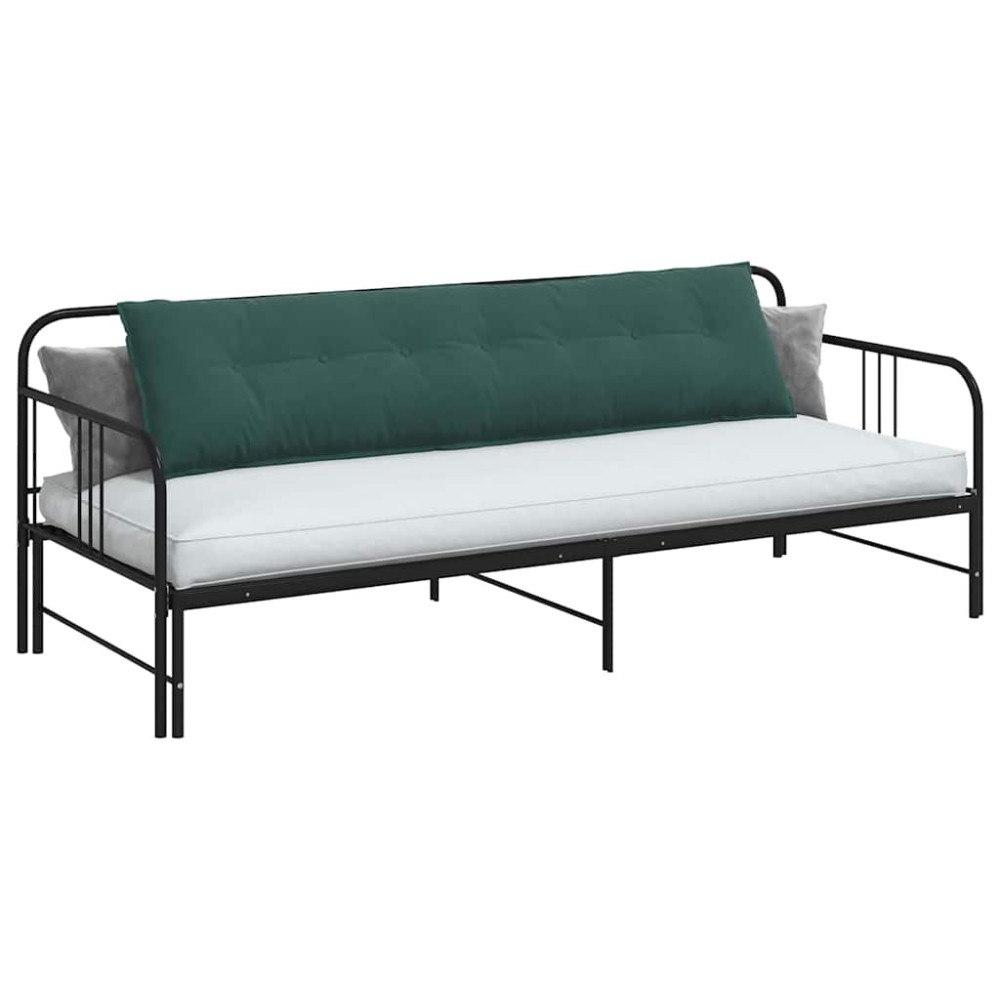 Produktbild för Ryggkudde Mörkgrön 200 x 50 cm Kordread tyg
