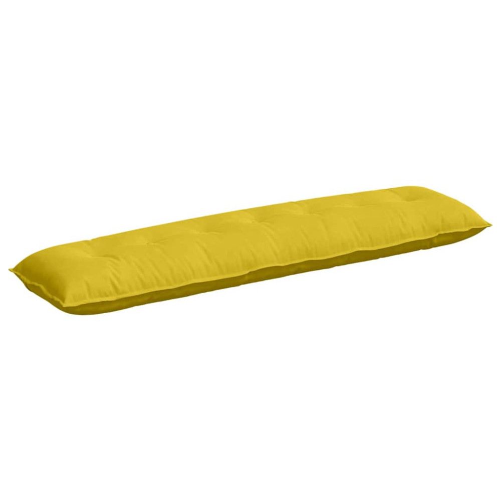 Produktbild för Ryggkudde Gul 200 x 50 cm Kordread tyg