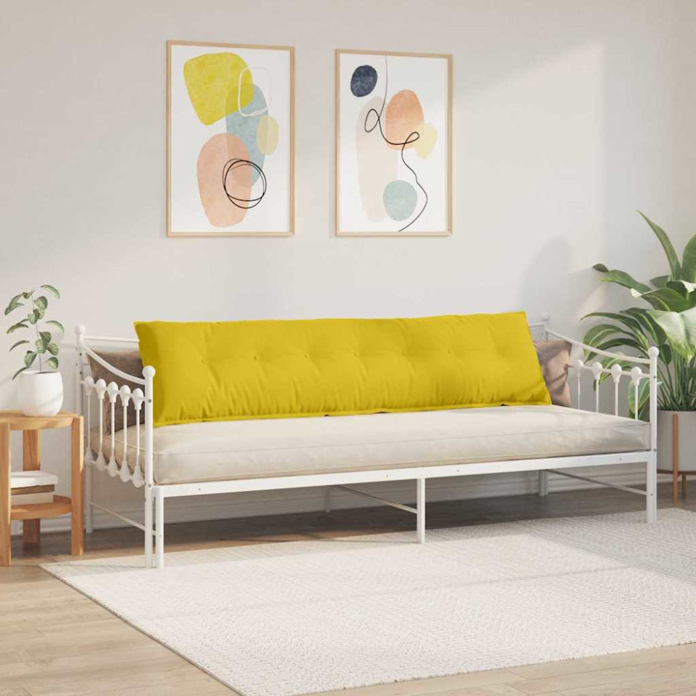 Produktbild för Ryggkudde Gul 200 x 50 cm Kordread tyg