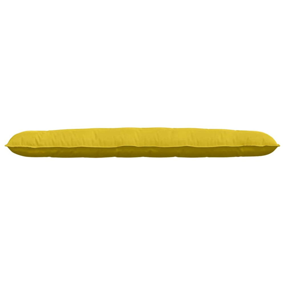 Produktbild för Ryggkudde Gul 200 x 50 cm Kordread tyg