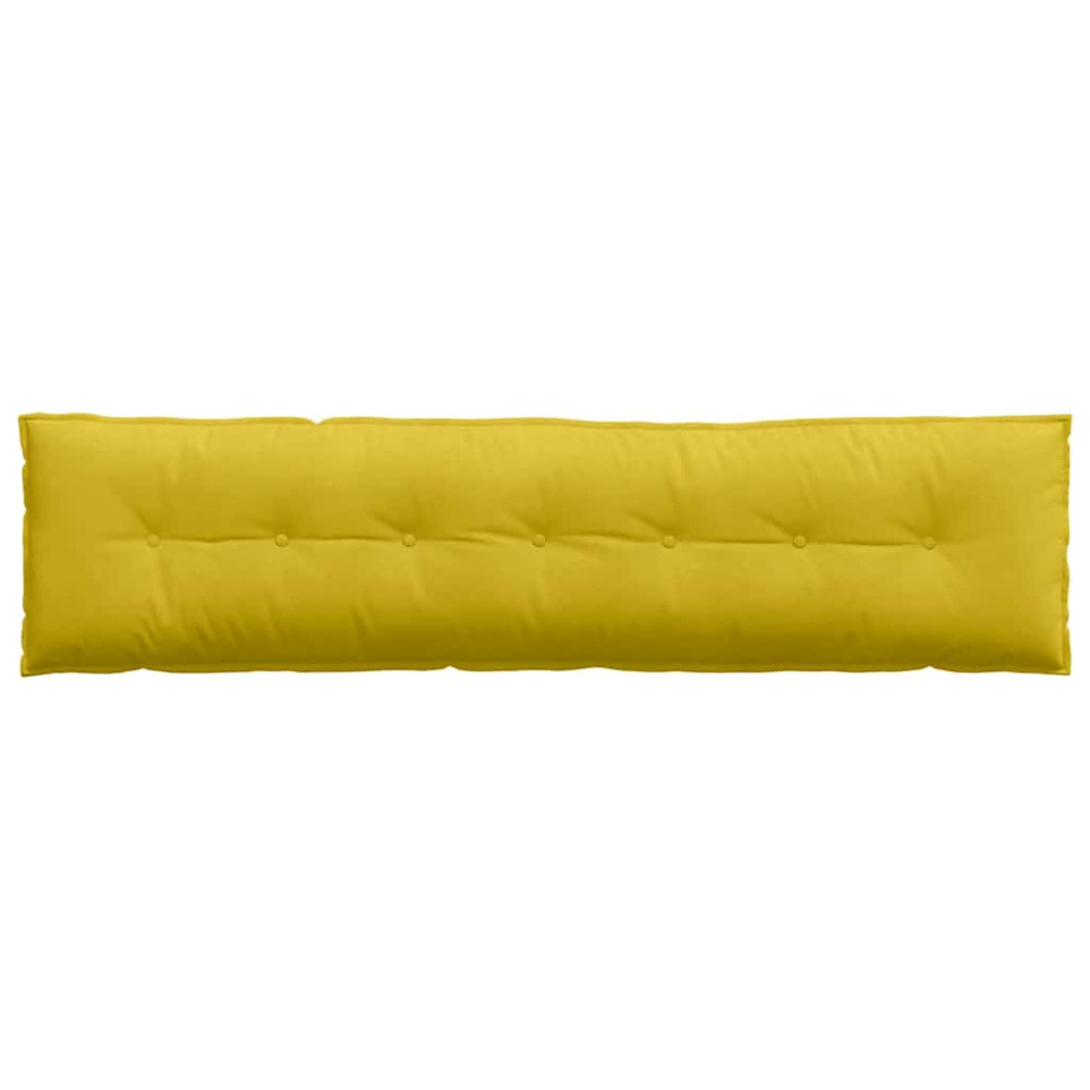 Produktbild för Ryggkudde Gul 200 x 50 cm Kordread tyg