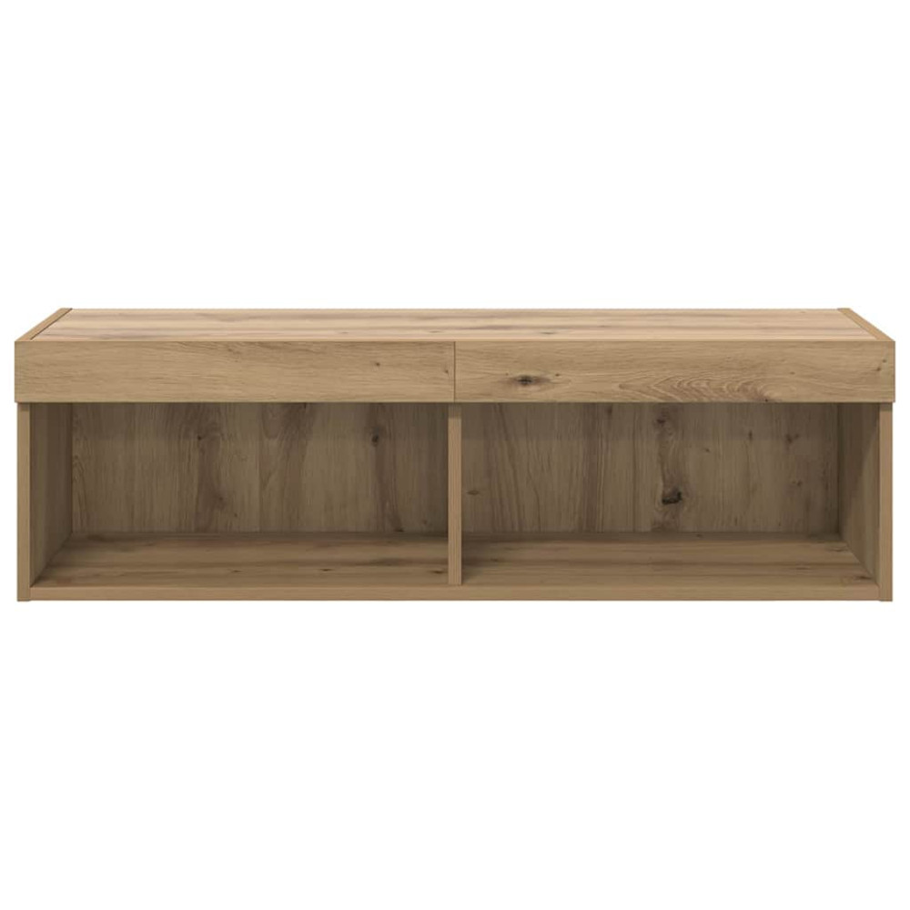 Produktbild för TV Vägghylla 100 x 30 x 30 cm Artisan Ek Konstruerat trä