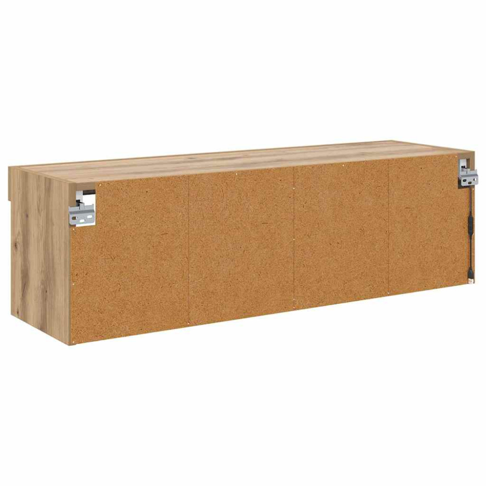 Produktbild för TV Vägghylla 100 x 30 x 30 cm Artisan Ek Konstruerat trä