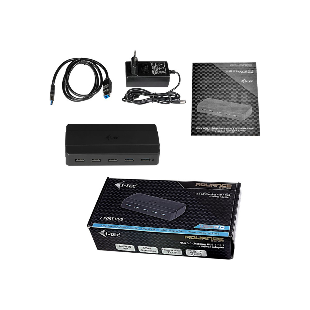 Produktbild för i-Tec USB 3.0 Charging HUB - hubb - 7 portar