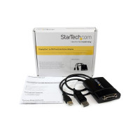 Produktbild för StarTech.com DisplayPort till DVI Dual Link aktiv adapter - DisplayPort till DVI-D adapter videokonverterare 2560x1600 60 Hz - DP 1.2 till DVI-skärm - USB-driven - Låsande DP-kontakt - DisplayPort-/ DVI-adapter - 37 cm