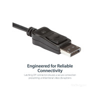 Produktbild för StarTech.com DisplayPort till DVI Dual Link aktiv adapter - DisplayPort till DVI-D adapter videokonverterare 2560x1600 60 Hz - DP 1.2 till DVI-skärm - USB-driven - Låsande DP-kontakt - DisplayPort-/ DVI-adapter - 37 cm