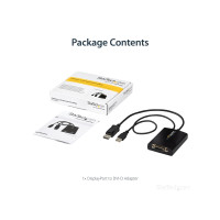 Produktbild för StarTech.com DisplayPort till DVI Dual Link aktiv adapter - DisplayPort till DVI-D adapter videokonverterare 2560x1600 60 Hz - DP 1.2 till DVI-skärm - USB-driven - Låsande DP-kontakt - DisplayPort-/ DVI-adapter - 37 cm