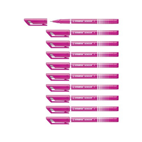 STABILO Stabilo Sensor 189 0,3 mm Rosa 10 st i förpackning
