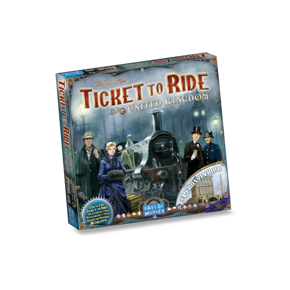 Produktbild för Days of Wonder - Ticket to Ride United Kingdom and Pennsylvania