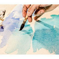 Produktbild för Van Gogh Watercolour paper block | 10.5 x 15 cm, 300 g, 12 s...