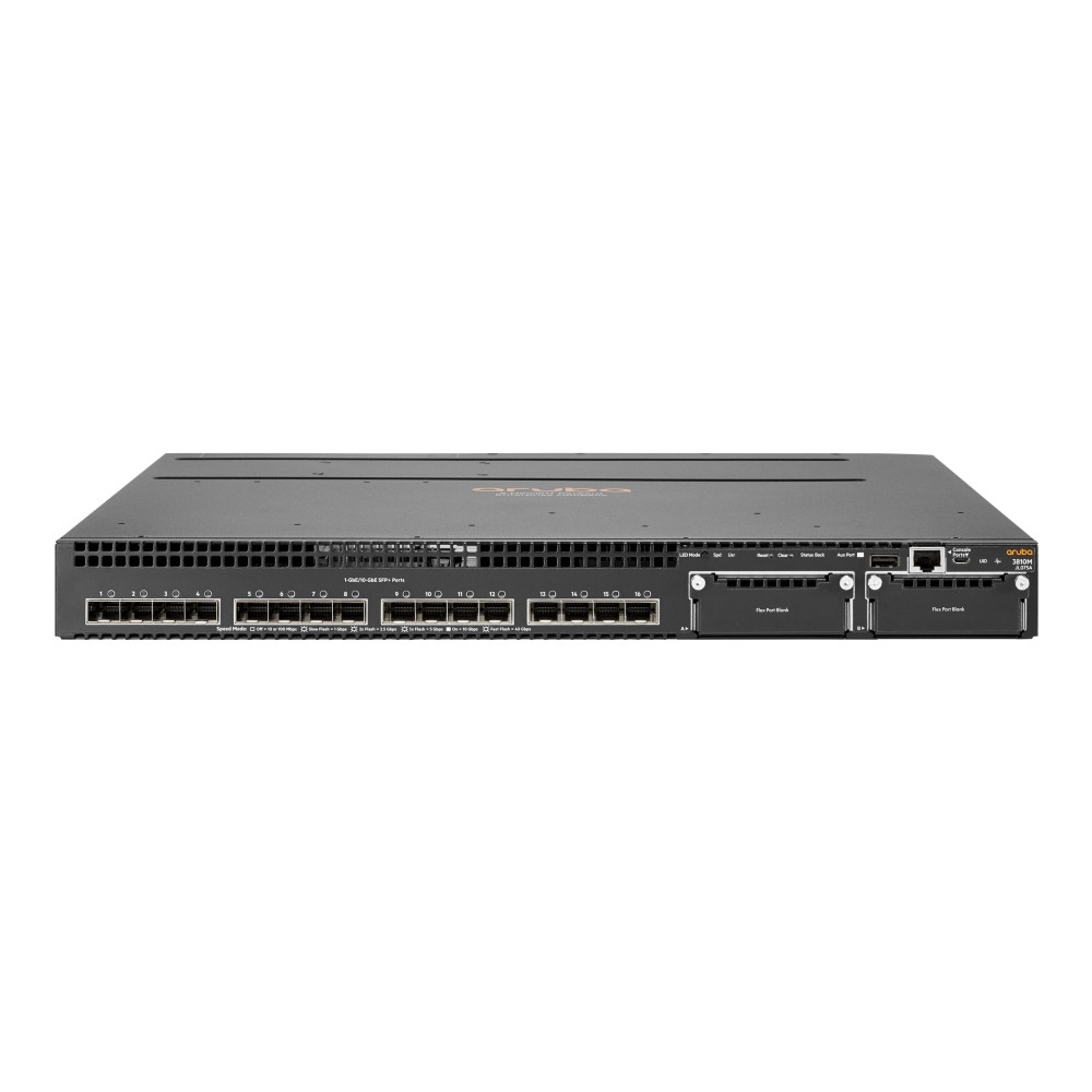 Produktbild för HPE Aruba 3810M 16SFP+ 2-slot Switch - switch - 16 portar - Administrerad - rackmonterbar