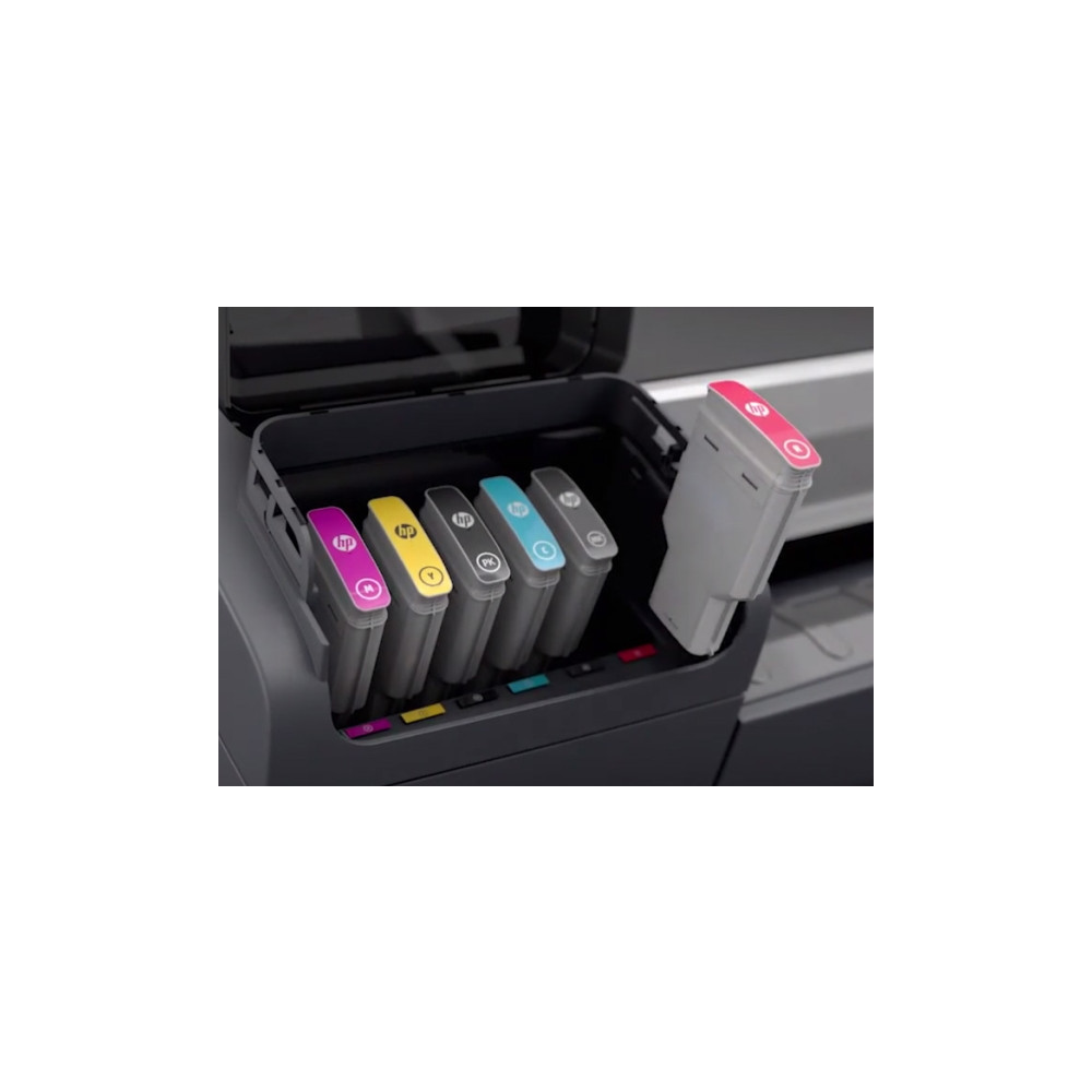Produktbild för HP 745 - hög kapacitet - gul - original - DesignJet - bläckpatron