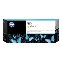 Produktbild för HP 745 - hög kapacitet - gul - original - DesignJet - bläckpatron