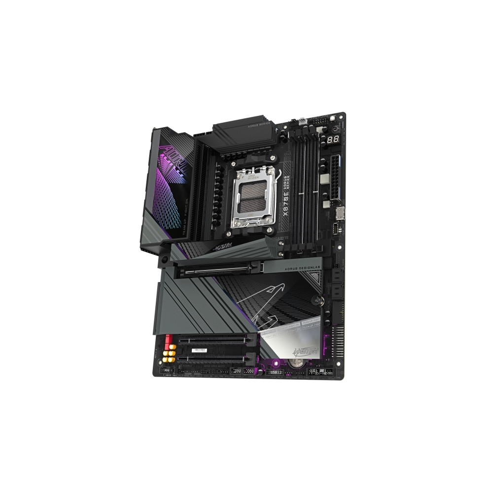 Produktbild för GIGABYTE X870E AORUS MASTER, AMD, AM5-sockel, AMD Ryzen 7000...