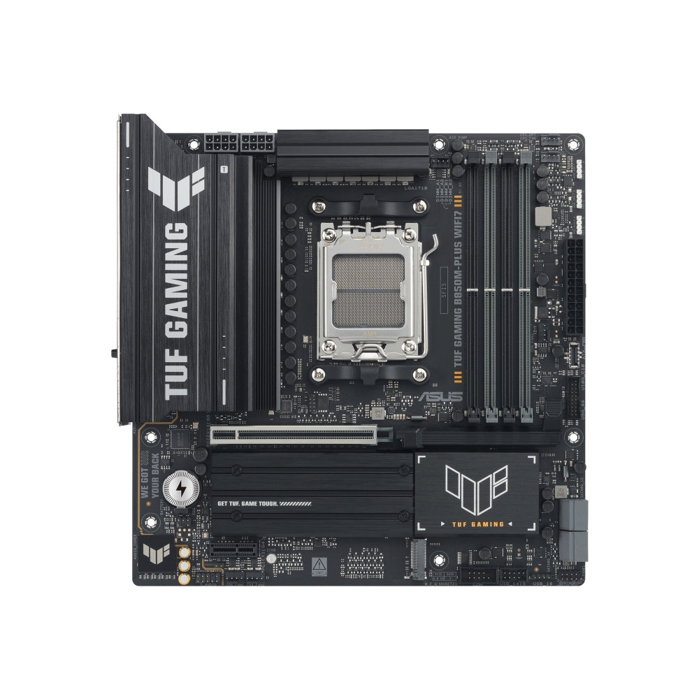 Produktbild för ASUS TUF GAMING B850M-PLUS WIFI7 - moderkort - micro ATX - Socket AM5 - AMD B850
