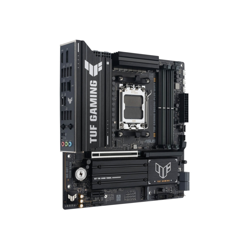 Produktbild för ASUS TUF GAMING B850M-PLUS WIFI7 - moderkort - micro ATX - Socket AM5 - AMD B850