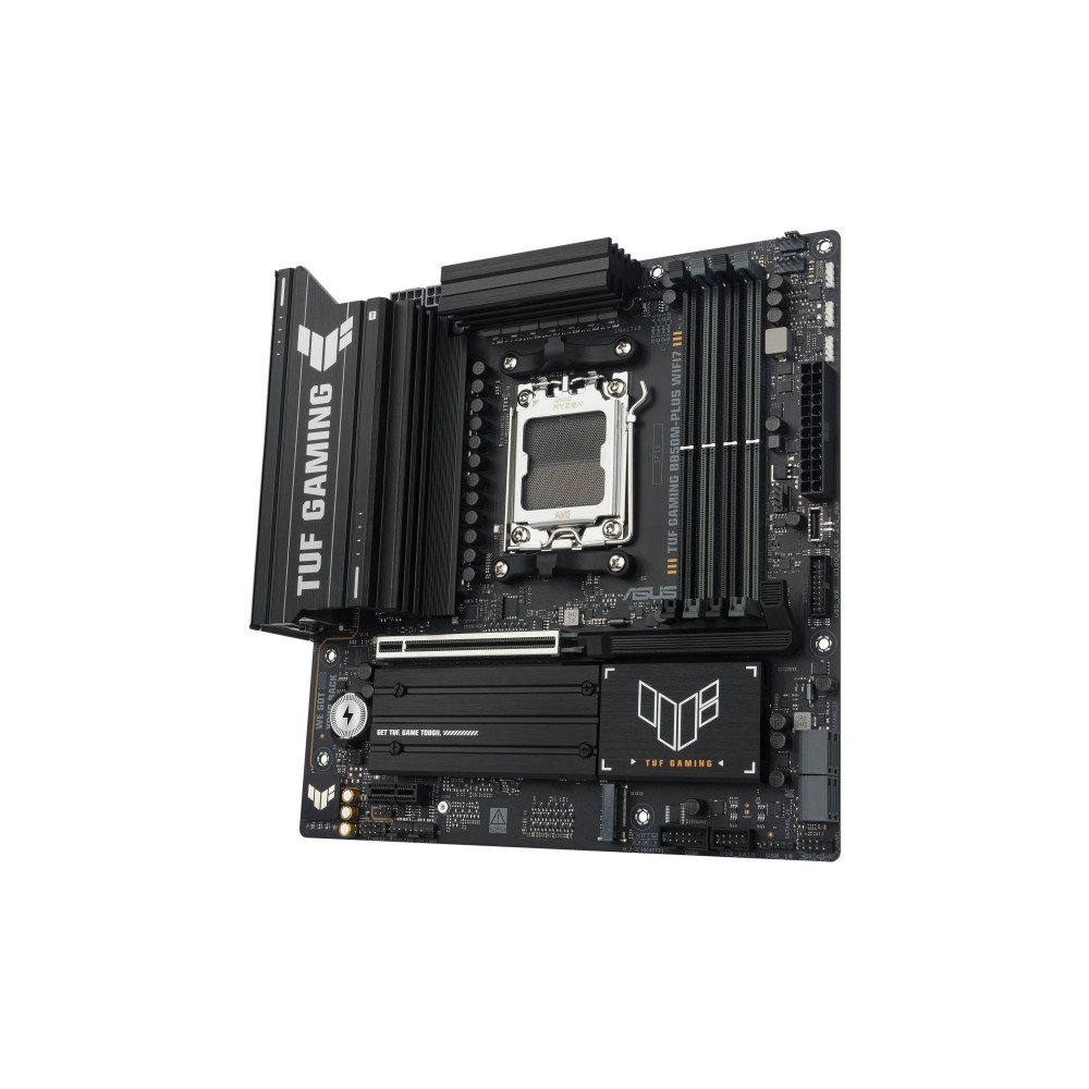 Produktbild för ASUS TUF GAMING B850M-PLUS WIFI7 - moderkort - micro ATX - Socket AM5 - AMD B850