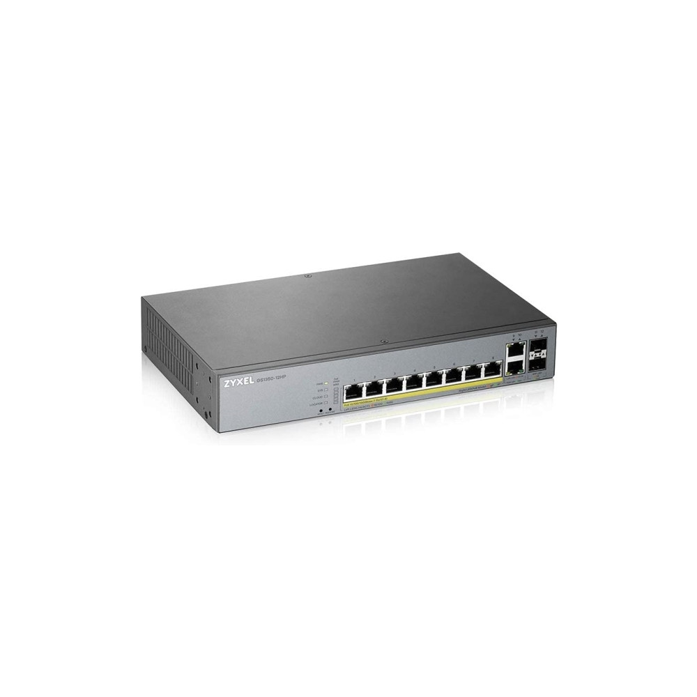 Produktbild för Zyxel GS1350-12HP - switch - 8 portar - smart - rackmonterbar
