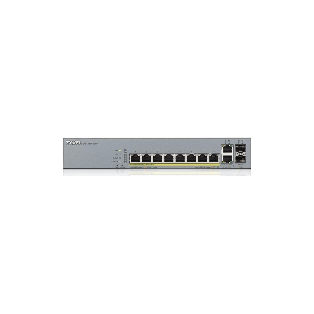 Produktbild för Zyxel GS1350-12HP - switch - 8 portar - smart - rackmonterbar