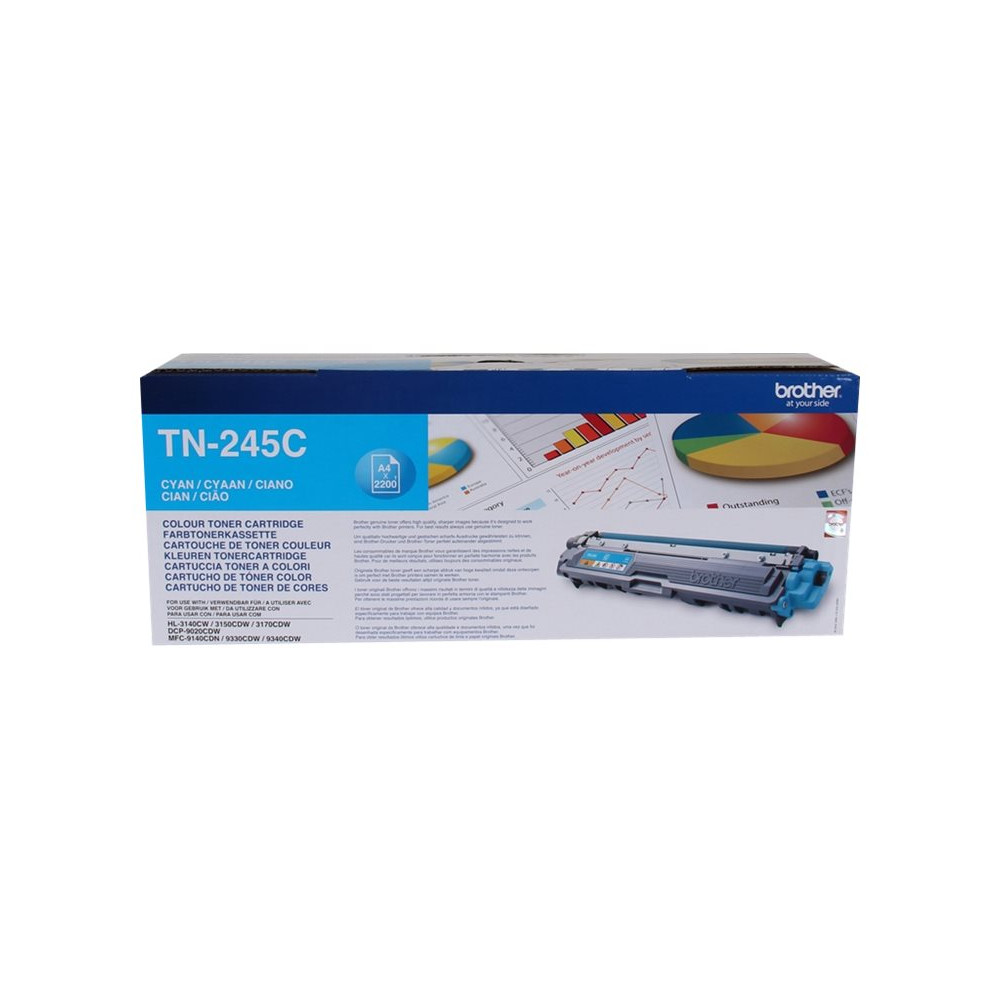 Produktbild för Brother TN245C - Lång livslängd - cyan - original - tonerkassett