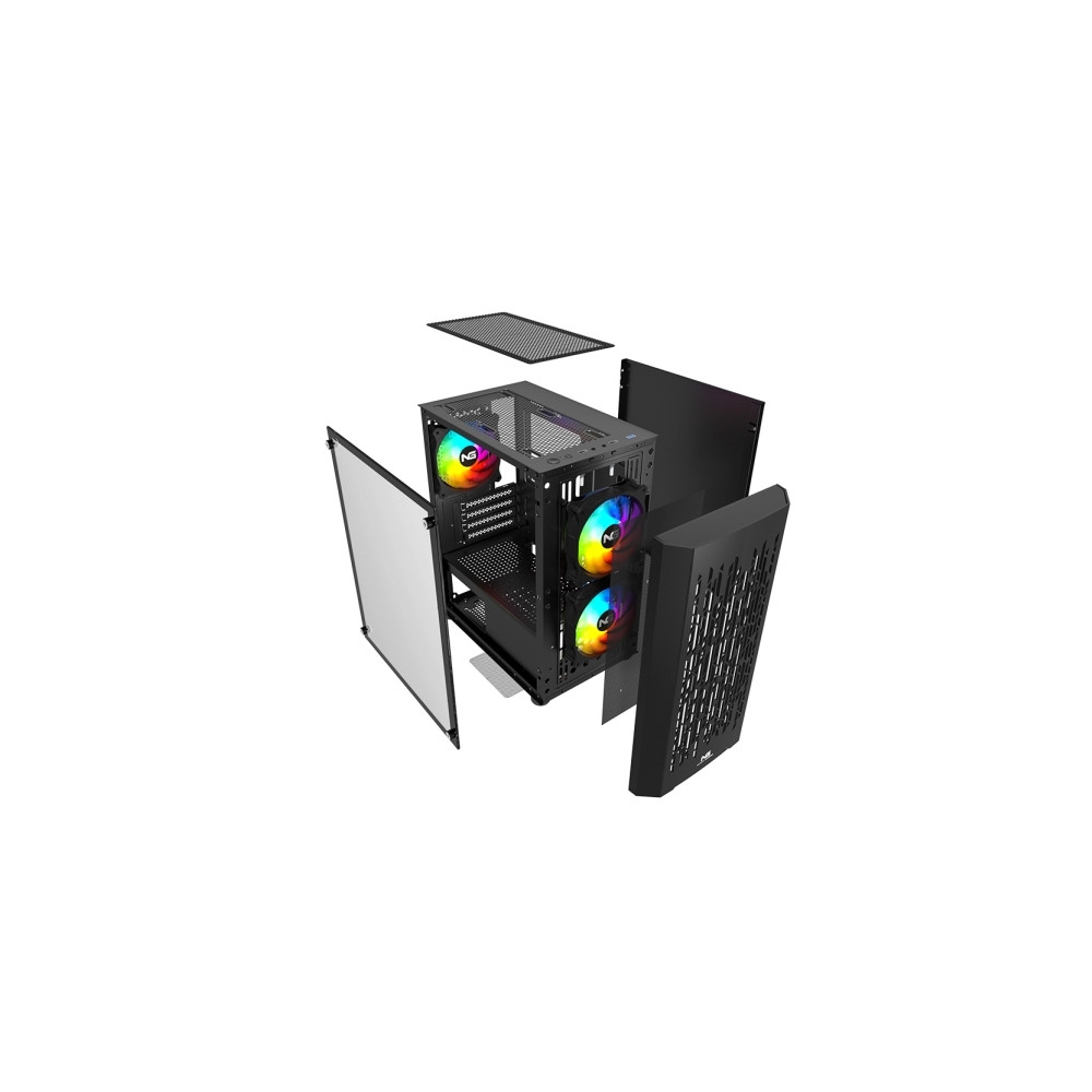 Produktbild för Nordic Gaming NGC-1143, Mini Tower, PC, Svart, micro ATX, Mi...