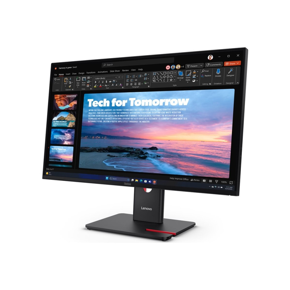 Produktbild för Lenovo ThinkVision T27qd-40 - LED-skärm - QHD - 27" - med ThinkVision MC 60 monitor webcam
