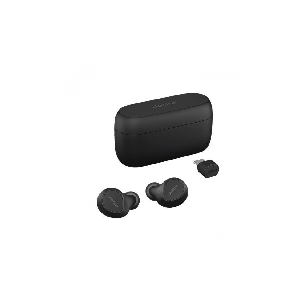 Produktbild för Jabra Evolve2 Buds MS - True wireless-hörlurar med mikrofon - USB-C via Bluetooth-adapter
