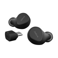 Produktbild för Jabra Evolve2 Buds MS - True wireless-hörlurar med mikrofon - USB-C via Bluetooth-adapter