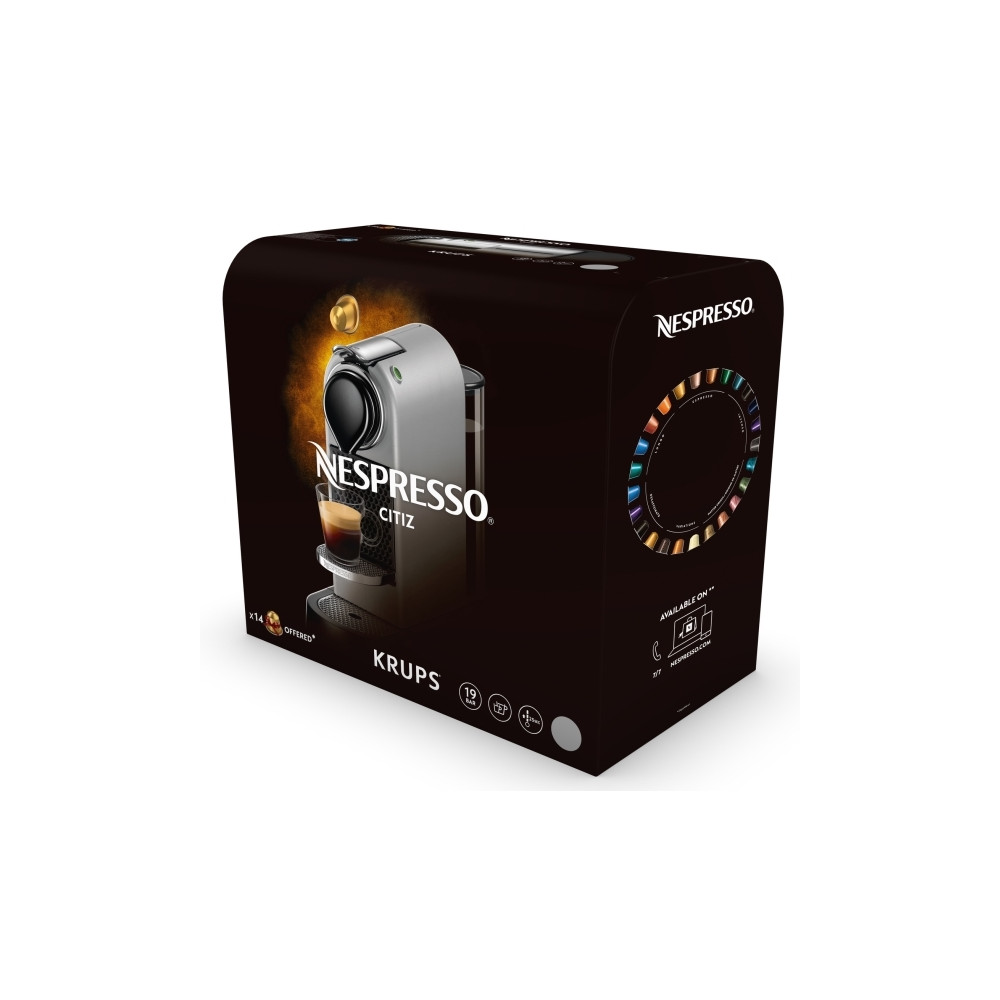 Produktbild för Krups Nespresso XN741B.23, Kuddmatad kaffebryggare, Kaffekap...
