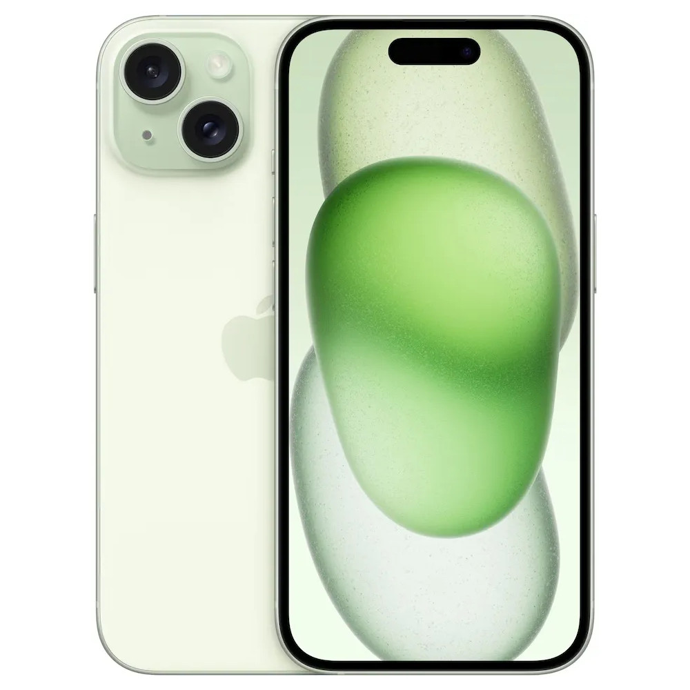 Produktbild för Apple iPhone 15 - grön - 5G smartphone - 128 GB - GSM