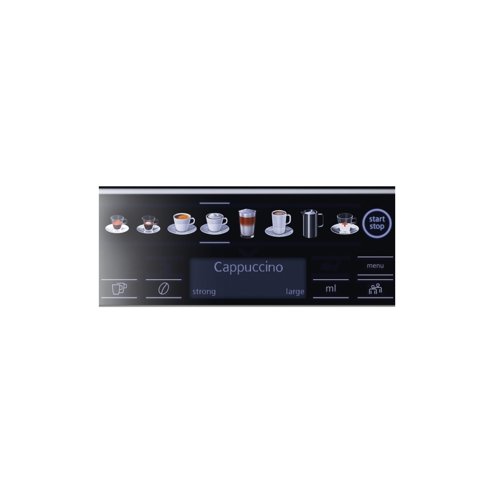 Produktbild för Siemens EQ.6 plus s700 TE657319RW - automatisk kaffekokare med mjölkskummare - 19 bar - mörkt rostfritt stål